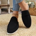 thumbnail image 4 of Miqool Women's Embnic Style Mule Flats Round Toe Closed Toe Backless Slip On Comfortable Casual Flat Shoes, 4 of 9