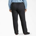 thumbnail image 2 of Dickies Women's Plus Perfect Shape Straight Fit Pants, Rinsed Black, 20, 2 of 2