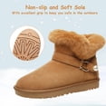 thumbnail image 3 of Snow Boots for Women Warm Fur Lined Winter Boots Comfortable Anti-slip Short Boot Slip on Outdoor Booties, 3 of 6