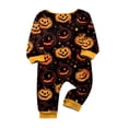thumbnail image 4 of Racifhz Matching Family Pajamas Halloween Loungewear Set Soft Long Sleeve Top and Pants Cozy Holiday Printed Sleepwear Perfect for Autumn Fall Family Photos and Halloween Gifts, 4 of 5