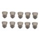 thumbnail image 4 of Lot de 10 embouts d'amplificateur de son en silicone, double couche, lavables, noirs, pour Phonak 9 mm, 4 of 4