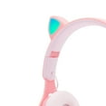 thumbnail image 4 of Auriculares inalámbricos, auriculares plegables con micrófono - Rosa, 4 of 5