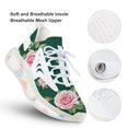 thumbnail image 3 of Vintage Rose Floral Print Walking Shoes for Men Woman Lightweight Tennis Fashion Elastic Sports Shoes Cushion Basketball Shoes, 3 of 8