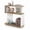 White & Natural, variant on Giantex S-Shaped Bookcase, Narrow Sofa Side Bookshelf, Slim End Table for Home, White & Natural