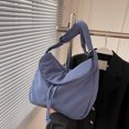 thumbnail image 2 of Bolso Hobo Sólido Mano Lona Correa Con Cordón Unisex Ajustable para Hombre Mujer, 2 of 9