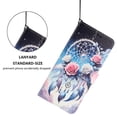 thumbnail image 7 of Leather For Samsung Galaxy S25 FE 5G 6.7-inch Wallet Case Embossed Painted Butterflys&Flowers Pattern, With Card Holder,Wristband,Magnetic Clasp Kickstand Folio Cover,Color-8,For Galaxy S25 FE 5G, 7 of 7