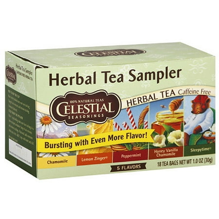 Celestial Seasonings Herbal Tea Sampler, 20ct (Pack of 6)