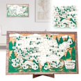 thumbnail image 1 of Mapa De Viaje De Los Parques Nacionales De Estados Unidos. Mapa De Viaje De Madera Para Colgar En La Pared. Adornos Decorativos Para El Hogar., 1 of 7