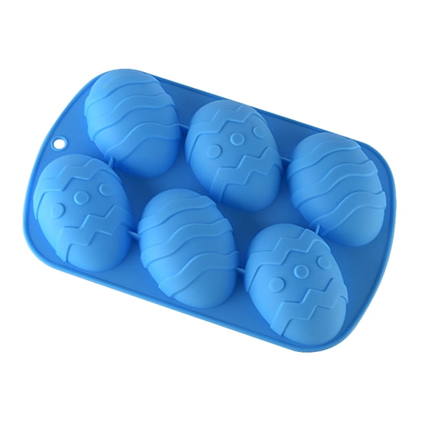 Toystoory Molde de silicona Molde de pastel en forma de huevo de Pascua DIY Bandeja de hielo de chocolate Herramienta para hornear panadería casera, Verde Herramientas y accesorios para hornear Azul Toystoory HA003686-02