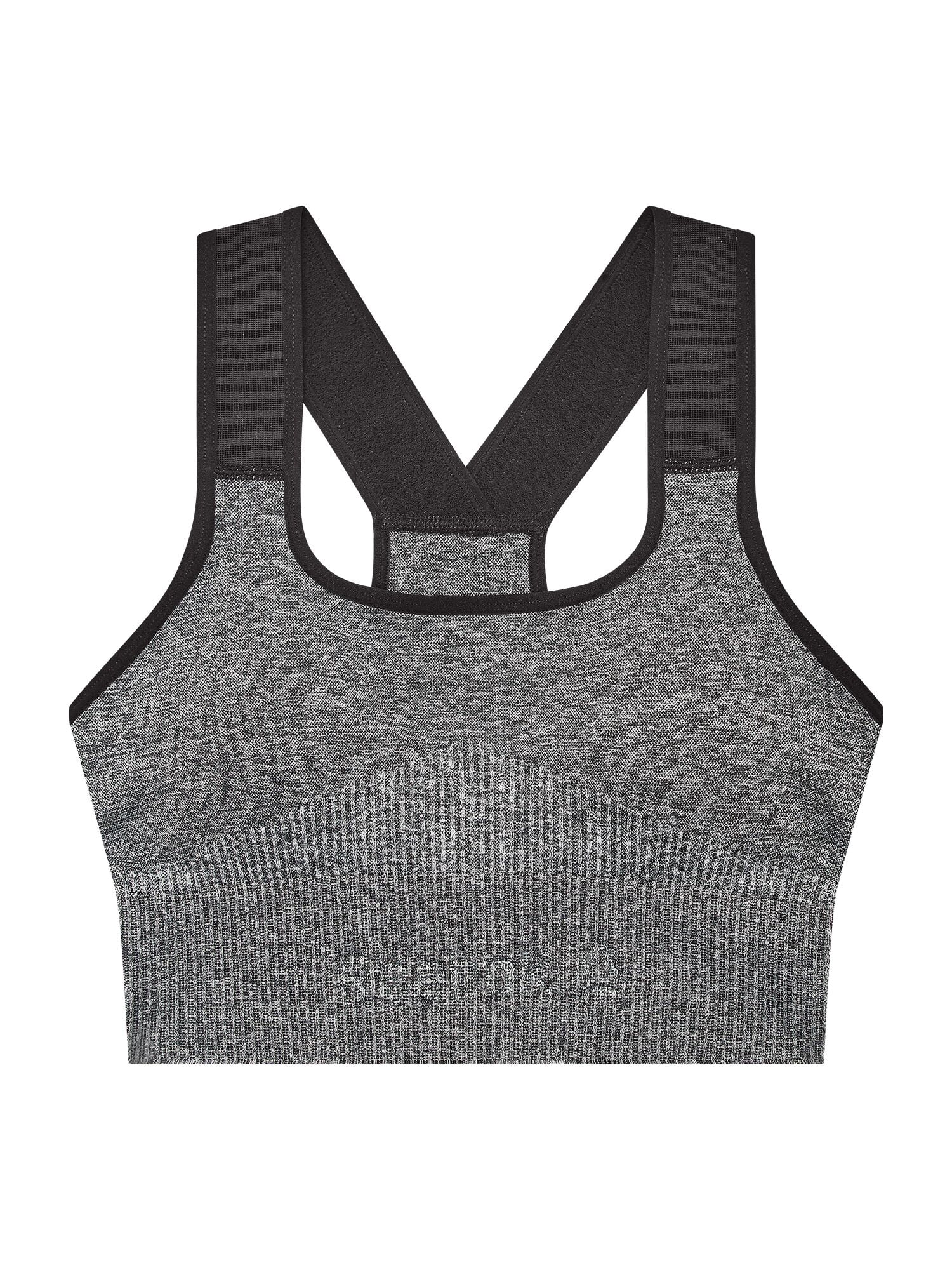 Reebok Women's Medium Impact Seamless Racerback Sports Bra, 1 Pack, Sizes S - XXXL