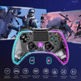 thumbnail image 3 of Controlador Inalámbrico para PS4 con RGB - Compatible con PlayStation 4/Slim/Pro/PC, Botones Mapeables, 3 of 10