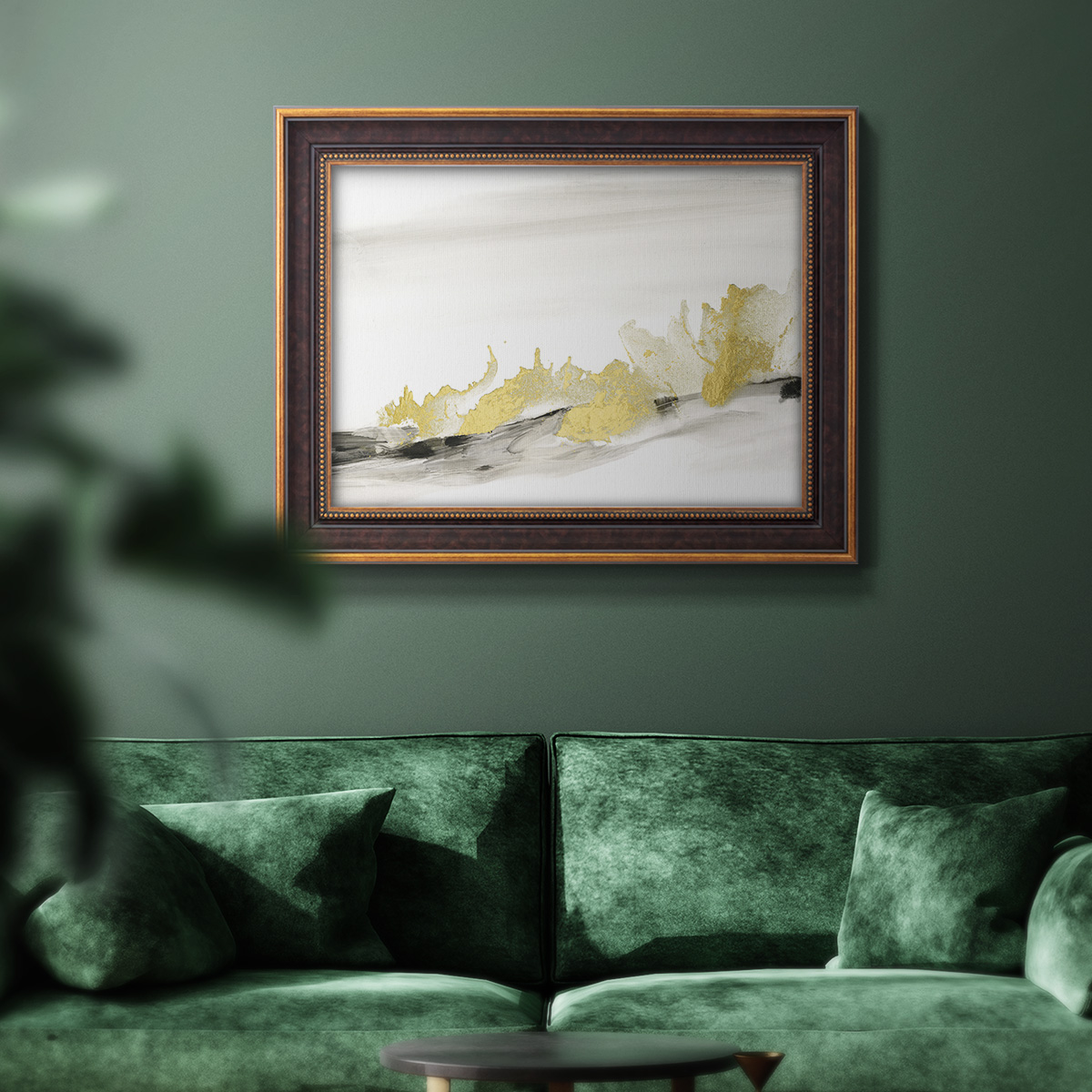 Gold on the Horizon II Premium Framed Canvas- Ready to Hang