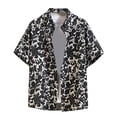 thumbnail image 2 of Yaoyar Men's Plaid Button-Accented Short Sleeve Pocketed Button-Down Collar Shirt Versatile Daily Wear Smart-Casual Activewear Shirts, 2 of 4
