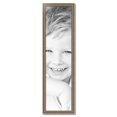 thumbnail image 2 of ArtToFrames 12" x 47" Aged White Gold Picture Frame, 12x47 inch Silver Wood Poster Frame (WOM-2036),  Pack, 2 of 7