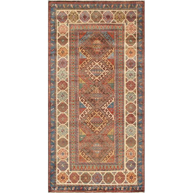 Pasargad Home PJK13A 5x10 5 x 10 ft. Kazak Collection Hand-Knotted Wool Area Rug