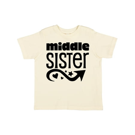 

Inktastic Middle Sister Gift Toddler Boy or Toddler Girl T-Shirt