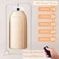 thumbnail image 4 of Moclever Portable Clothes Dryer, Foldable Mini Dryer Machine with Timer UV Sterilization 2 Drying Modes Remote Control for Home Apartment RV Travel, White, 4 of 13