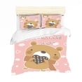thumbnail image 2 of 3D Cute Style Oso Funda de edredón Set Ropa de cama Set Fundas de almohada 179, 2 of 2