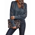 thumbnail image 2 of Womens Long Sleeve Shirts V-Neck Lace Tops Business Casual Blouses Tee Trendy Fall Fashion Outfits Clothes Grey XL, 2 of 7