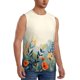 thumbnail image 2 of Fotbe Floral Mountain Landscape Men's Camiseta sin Mangas Estampada para Hombres, Playera Casual para Gimnasio, Entrenamiento, Playa-Small, 2 of 7