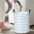 thumbnail image 4 of Lsque Rabbit In The Rain pattern Laundry Hamper Basket, Tall Woven Rope Hamper Basket for Clothes, Lightweight Storage Basket, Collapsible Waterproof-Medium, 4 of 8