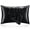 Black, variant on COOKEY Satin Pillowcases Standard 2 Pack with Envelope Closure, Silver Gray Silk Pillow Cases Set of 2,Pillow Covers 20×26inch.