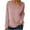Pink, variant on cfhntfmh Fall Shirts for Women Warm Fleece Long Sleeve V Neck Collared Undershirts Lounge Solid Color Basic Tops