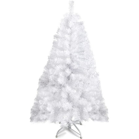 Prextex 4 Feet White Christmas Tree - 320 Tips  Premium Hinged Artificial Canadian Fir Full Bodied Christmas Tree White  Lightweight and Easy to Assemble with Christmas Tree Metal Stand