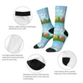 thumbnail image 3 of Vsdgher Happy Easter Crew Socks for Men & Women, Breathable Casual Athletic Ankle Socks, 3 of 6