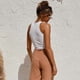 thumbnail image 3 of WOMEN Sleeveless Vest Basic Sleeveless Crop Vest Tank Top Casual Rib-knit Crew Neck Crop Top, 3 of 5