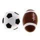 thumbnail image 1 of 2x Pelota deportiva de peluche suave Rugby Fútbol Bebé de de juguetes de campana, 1 of 9