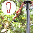 thumbnail image 3 of Ygjytge Clip Mosquetón Ligero Gancho en Forma D Accesorios Acampada (rojo) 10 Uds., 3 of 9