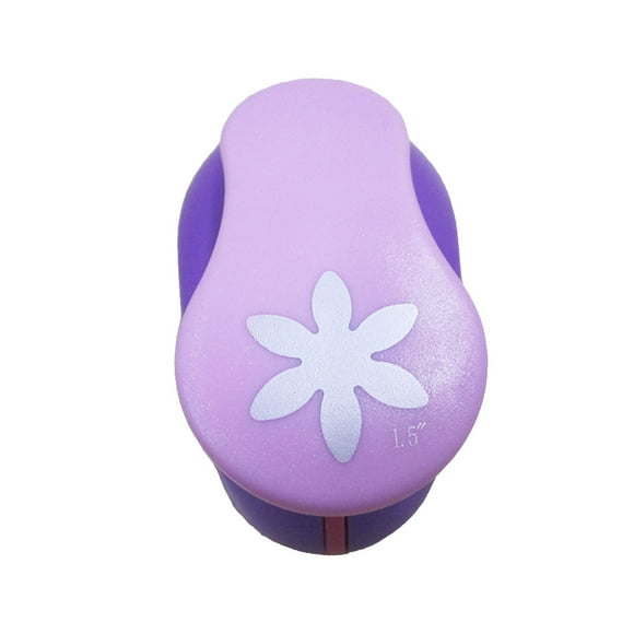 Riwesomey Paquete de 3 perforadoras de papel para manualidades, herramienta de decoración de álbumes de fotos, arte fácil y rápido, Material de laboratorio flor de arroz 1.5''