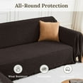 thumbnail image 4 of Sanmadrola Couch Cover Sofa Cover Oversized Chair Cover Grey Couch Protector Chair Sofa Throw Cover for Couches Single Loveseat Sofa Slipcovers Washable Couch Recliner Cover, 4 of 7