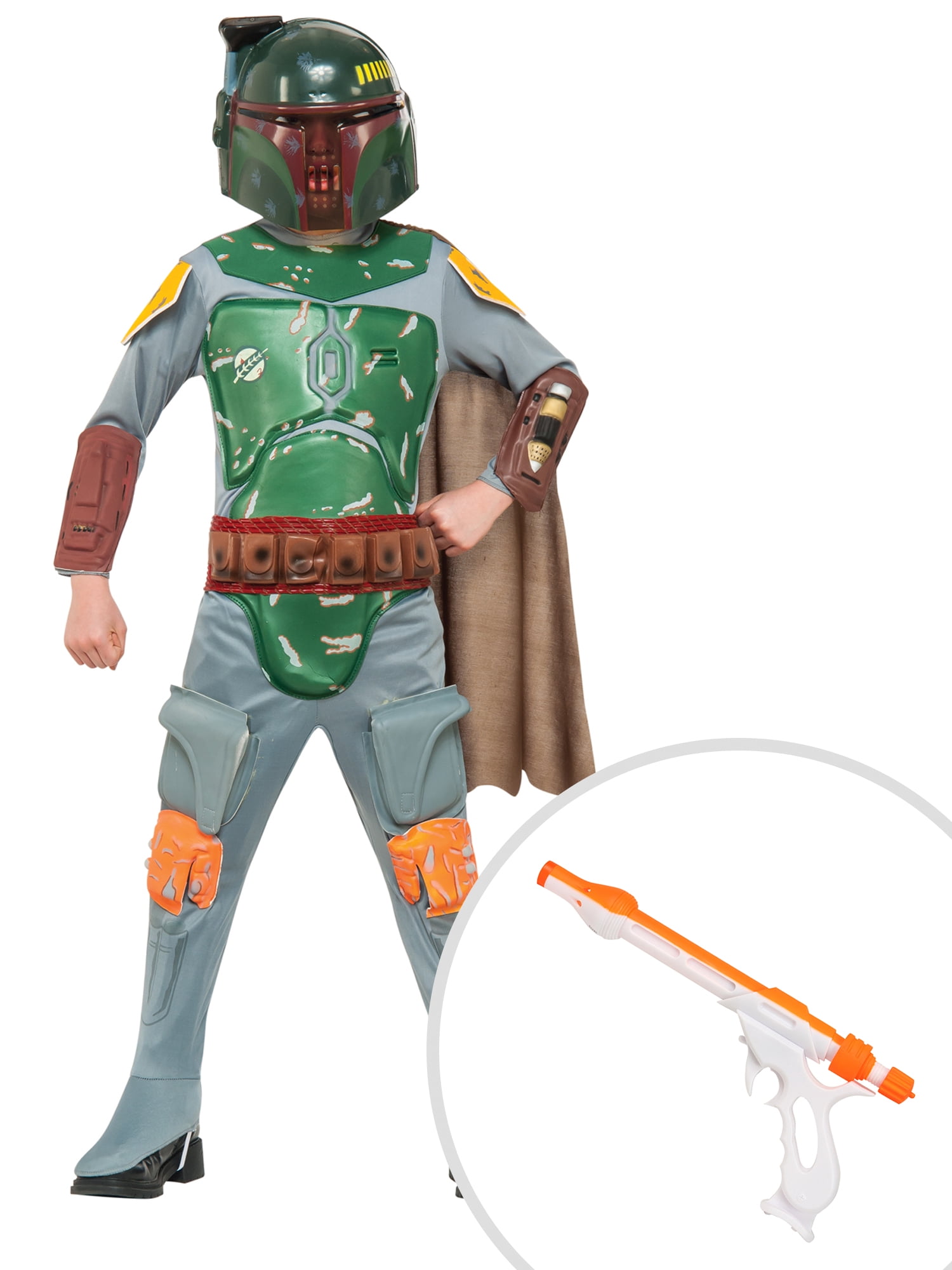 Boy's Deluxe Boba Fett Star Wars Costume and Star Wars Jango Fett
