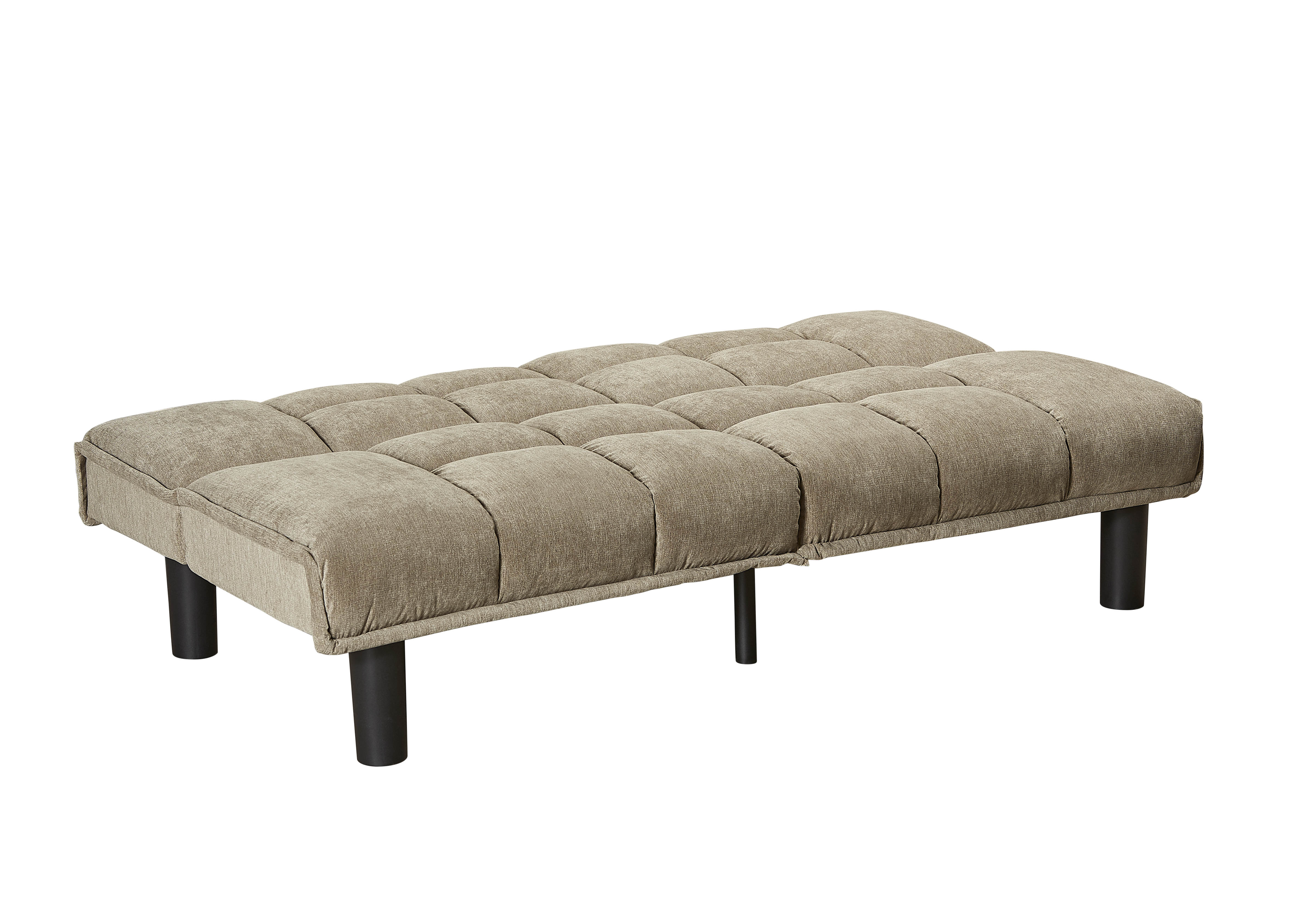 Mainstays Tufted Microfiber Futon, Tan Faux Suede - image 4 of 5