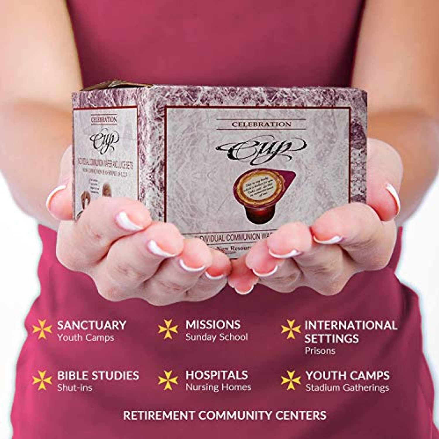 Communion-Celebration Cup Prefilled Juice/Wafer-Box 100