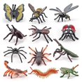 thumbnail image 2 of Paquete de 12 figuras de insectos, figuras de animales educativos, juguetes interactivos para niños, accesorio para el aula escolar, 2 of 4