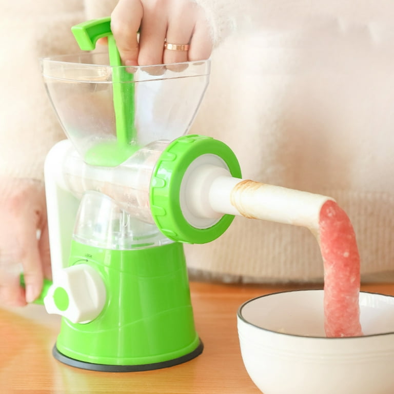 Manual Meat Grinder Heavy Duty Meat Mincer Sausage Stuffer 3 in