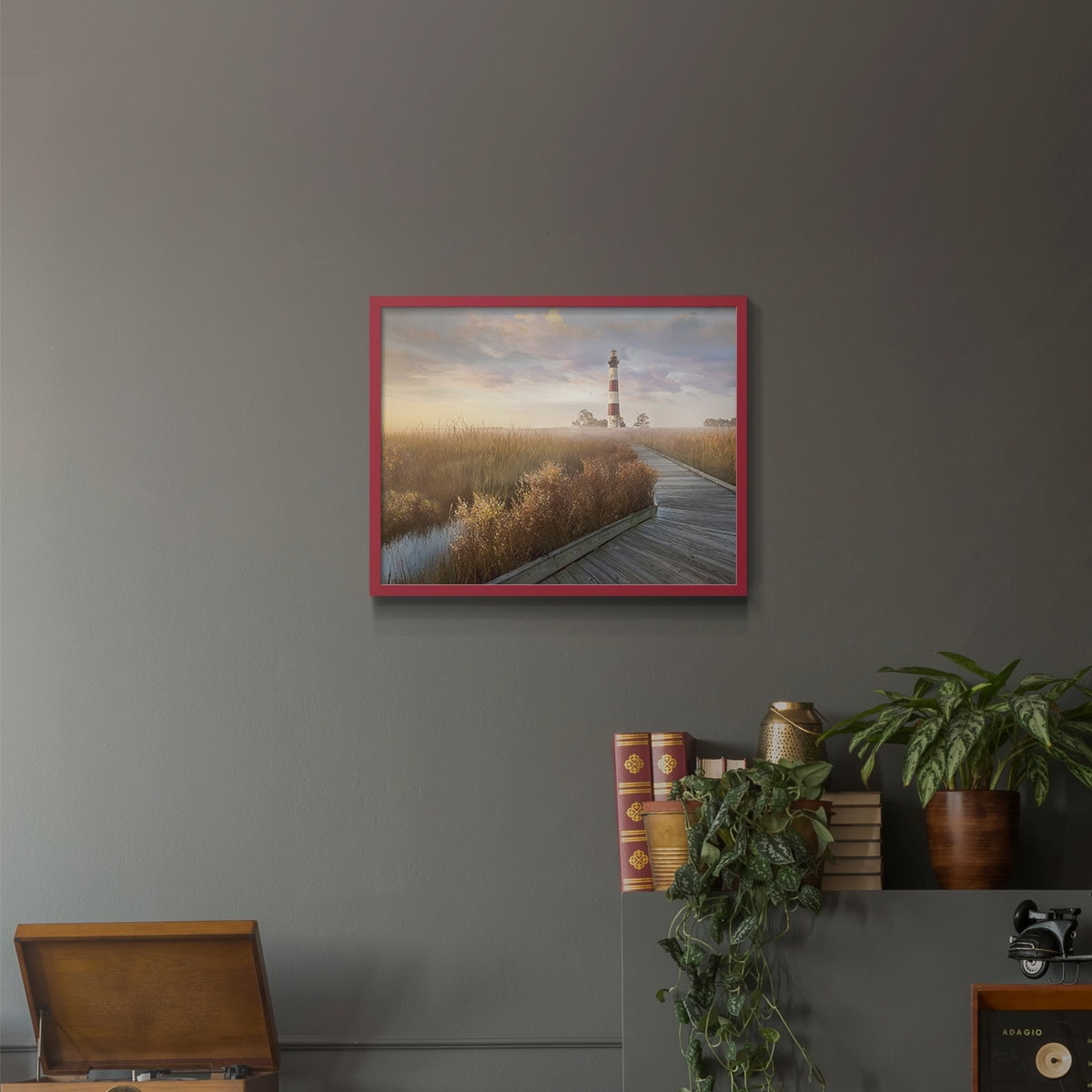 Private Path I by Mike Calascibetta - Restickable Framed Giclée Print