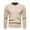 Khaki, variant on jsaierl Mens Sweater Cable Knit Crew Neck Solid Slim Top Shirt Long Sleeve Fall and Winter Warm Pullover Sweater