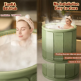 thumbnail image 2 of XunKA Portable Foldable Bathtub,SPA Soaking Standing Bath Tub, Suitable for Home Outdoor (Cold/Hot Universal)., 2 of 9
