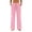 Pink, variant on Wutalume Women's Casual Lightweight Linen Pants - with Drawstring Waist and Pockets, Loose Trousers for Summer, Beach, Travel, Breathable Airy Fabric, Perfect Summer Pants for Women,Army Green L