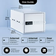 Lockabox One™ Opal White | Premium Lockable Storage Box | 10 Litre Combination Lock Box For Food, Medicine & Home Safety | BPA-Safe