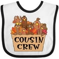 thumbnail image 3 of Inktastic Cousin Crew Cute Turkey Family Boys or Girls Baby Bib, 3 of 4