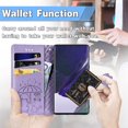 thumbnail image 5 of Wallet Phone Case for Samsung Galaxy S23 Ultra,Cute Cartoon Cat Dog Pattern PU Leather Case with Magnetic Clasp and Cash Card Slots Holder Holster for Galaxy S23 Ultra,CD Purple, 5 of 8