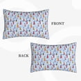 thumbnail image 2 of Goofa Sailboats And Seagulls Pattern Pillow Case – Plush & Soft Cushion Cover, Hypoallergenic Throw Pillow Case for Comfortable Sleep with Envelope Closure-14"x20", 2 of 6