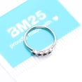 thumbnail image 4 of Black Stars Infinite Steel Bendable Hoop Ring, 4 of 4