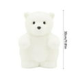 thumbnail image 2 of Wizlet Soft Polar Bear Plush Stuffed Animals 9" Cute Polar Bear Stuffed Plushies Pillow Birthday Christmas Valentine's Day Gifts for Kids Girlfriend White, 2 of 5