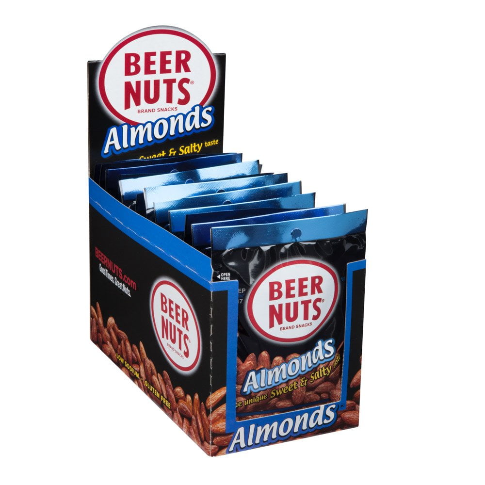 BEER NUTS 12Pack 2 oz. Bags Almonds